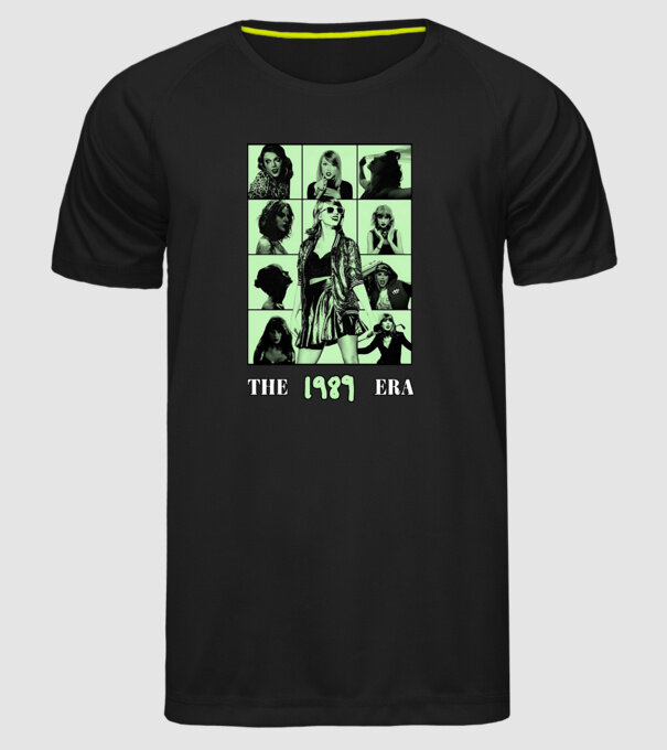 Taylor Swift ERAS green model negru pe tricou