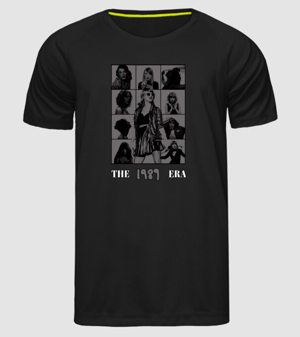 Taylor Swift ERAS grey model negru pe tricou
