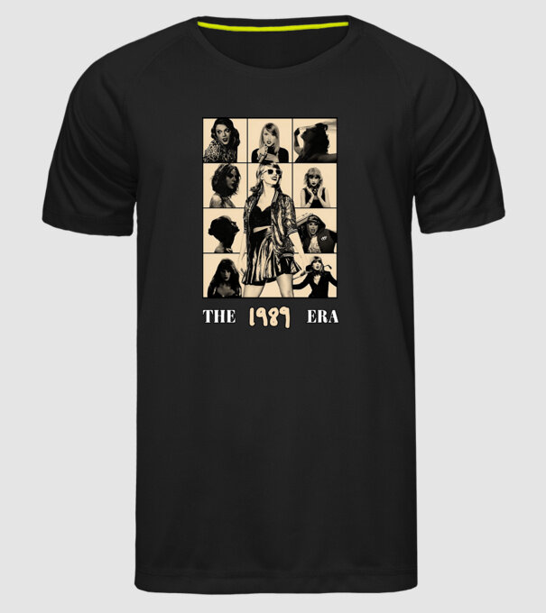 Taylor Swift ERAS peach model negru pe tricou