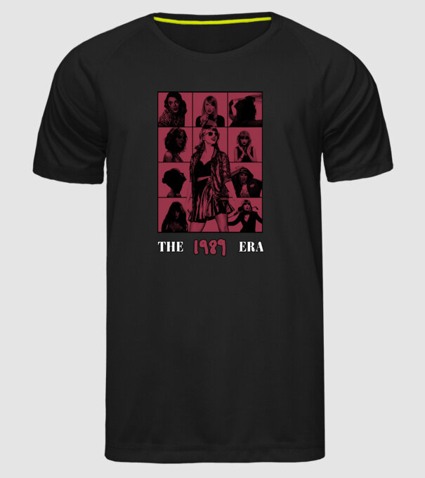 Taylor Swift ERAS red model negru pe tricou