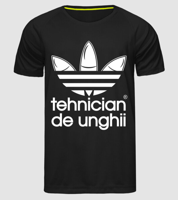 tehnician de unghii model negru pe tricou