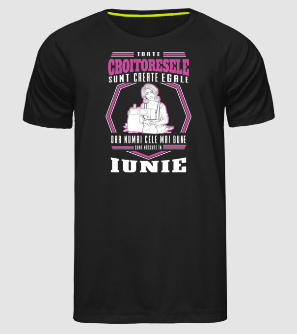 Toate croitoresele iunie model negru pe tricou