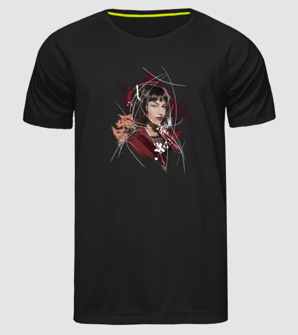 tokyo poster model negru pe tricou