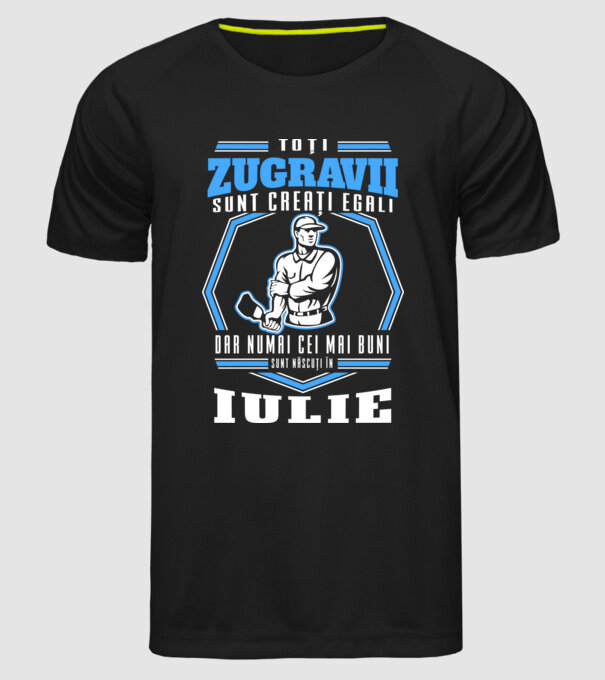 Toți zugravii sunt creați egali, dar numai cei mai buni sunt născuți în iulie model negru pe tricou