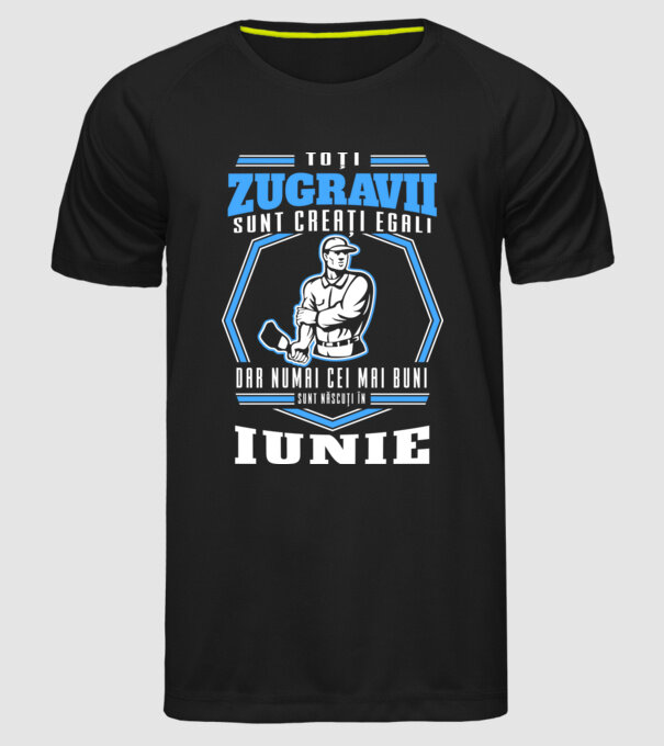 Toți zugravii sunt creați egali, dar numai cei mai buni sunt născuți în iunie model negru pe tricou
