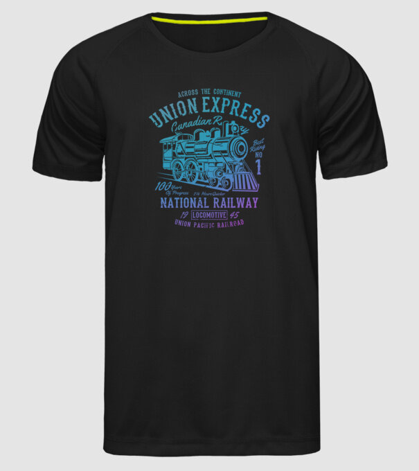 Trenuri model negru pe tricou