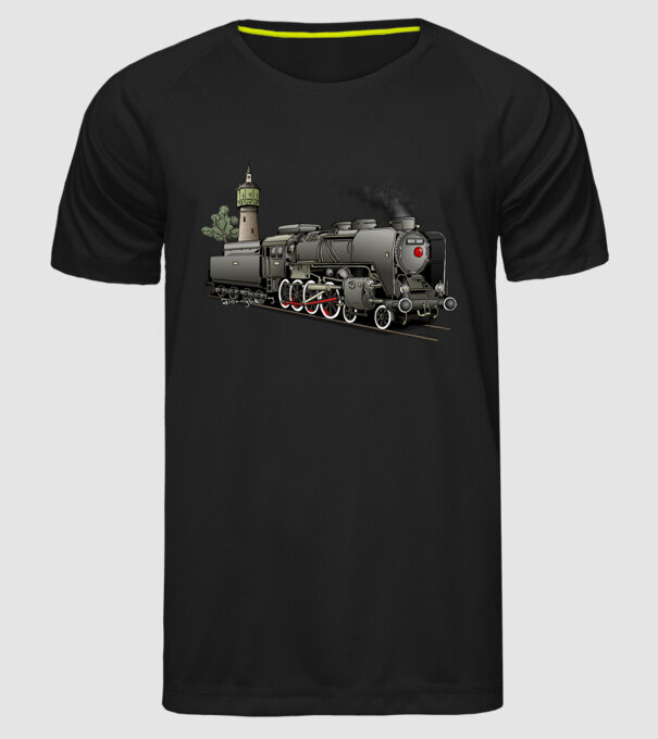 Trenuri model negru pe tricou