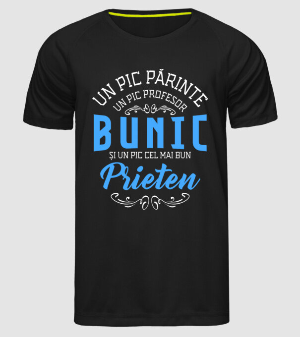 Un pic părinte, un pic profesor - bunic - și un pic cel mai bun prieten model negru pe tricou