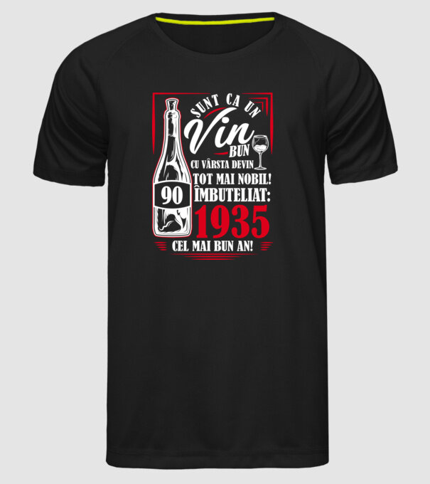 Un Vin Bun 1935 - Negru model negru pe tricou