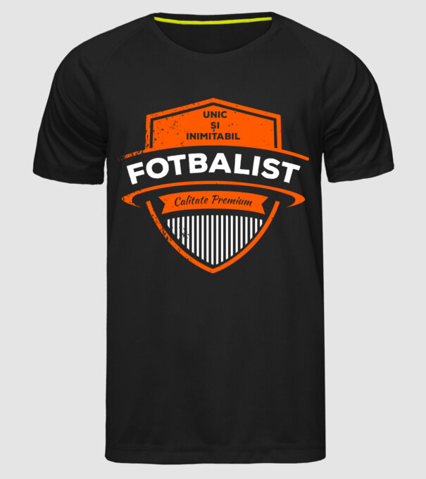 FOTBALIST unic și inimitabil calitate premium model negru pe tricou