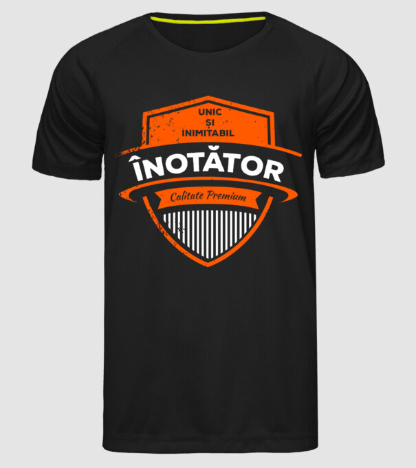 Înotător unic și inimitabil calitate premium model negru pe tricou