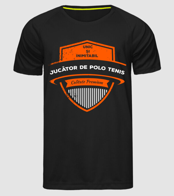 JUCĂTOR DE TENIS unic și inimitabil calitate premium model negru pe tricou