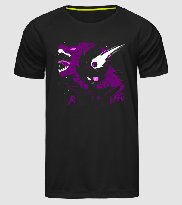 vegeta monkey dragonball model negru pe tricou