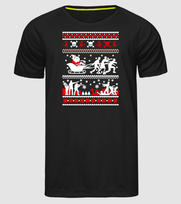 Walking Dead cu motiv norvegian model negru pe tricou