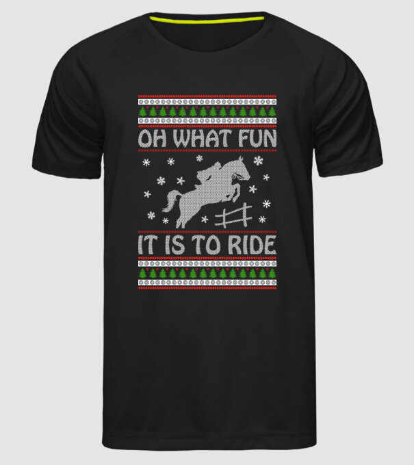 What Fun is to ride - Horse model negru pe tricou