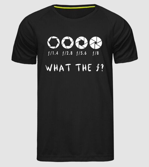 what the f model negru pe tricou