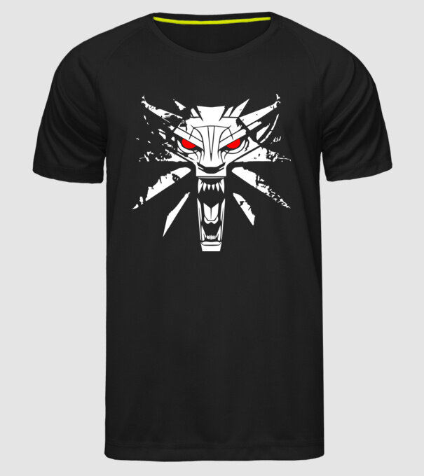 Witcher model negru pe tricou