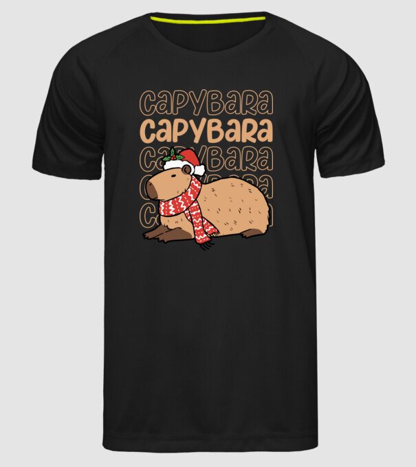 Xmas Cappy model negru pe tricou