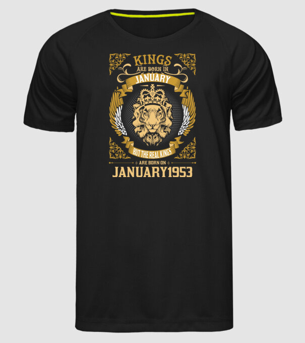 Ziua de naștere a Leului 1953 january model negru pe tricou