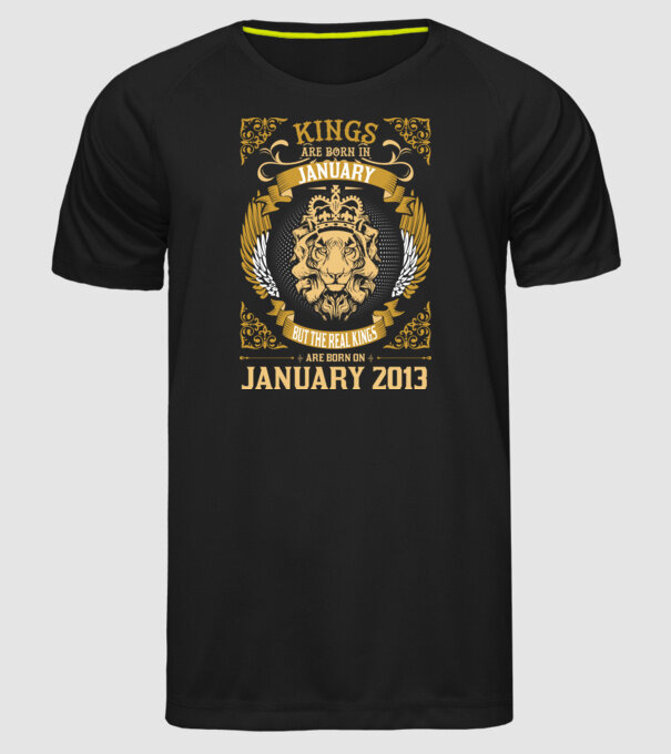 Ziua de naștere a Leului 2013 january model negru pe tricou