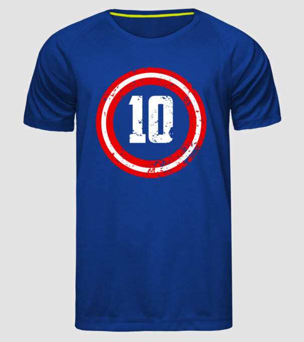 Birthday captain 10 Years old model albastru regal pe tricou