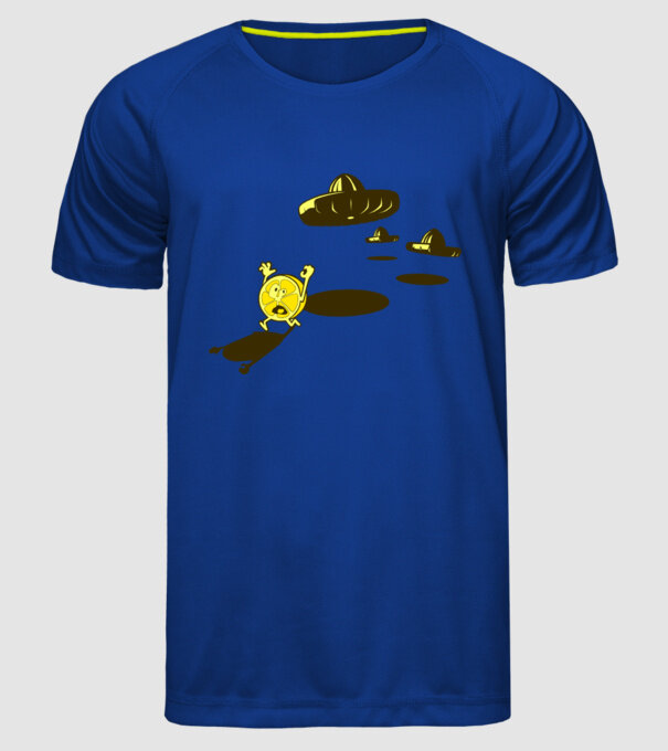 război de lămâie model albastru regal pe tricou