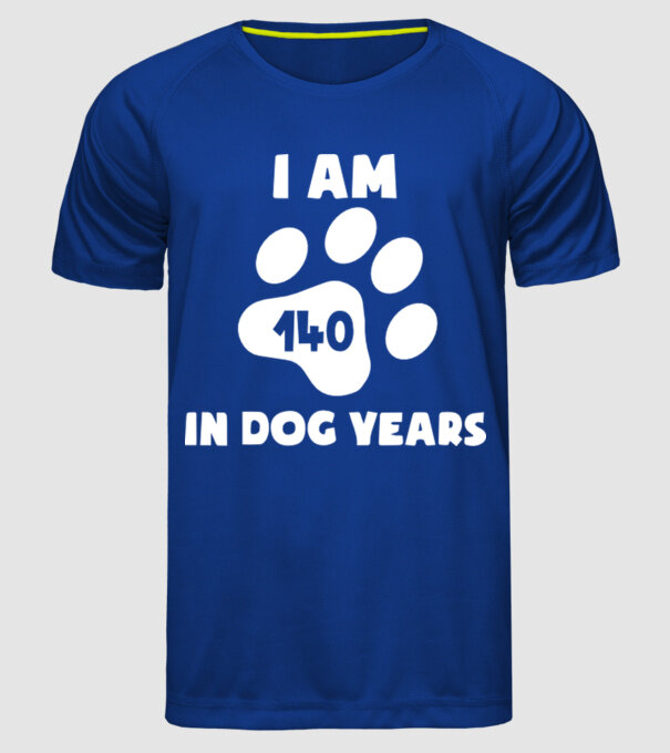 Dog Year - 140 model albastru regal pe tricou