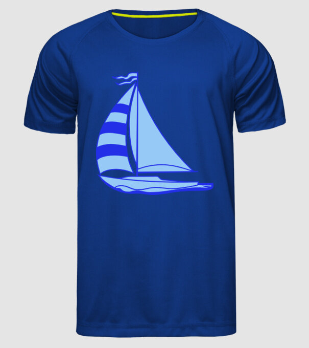 Vapor model albastru regal pe tricou