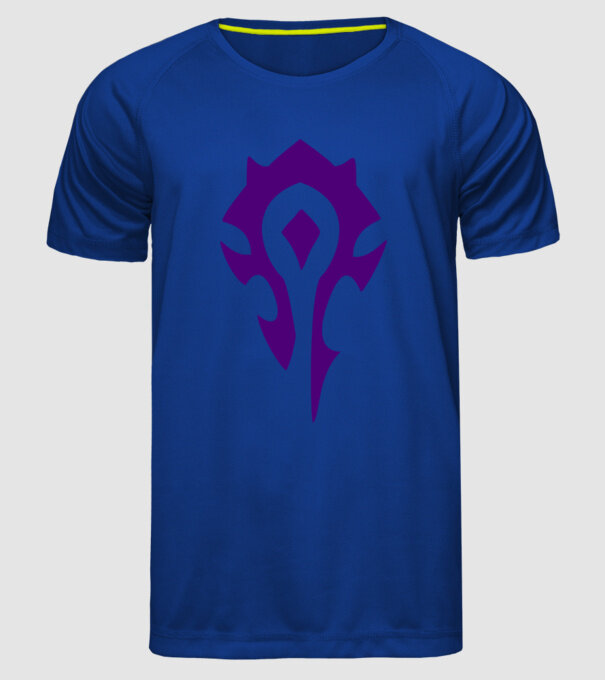 horde PvP model albastru regal pe tricou