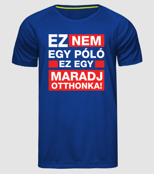 model albastru regal pe tricou