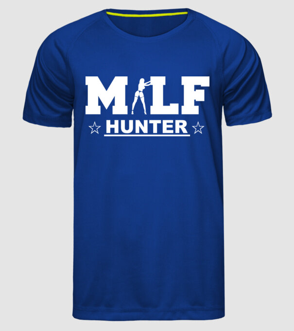 Milf model albastru regal pe tricou