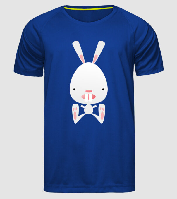 iepuraș model albastru regal pe tricou