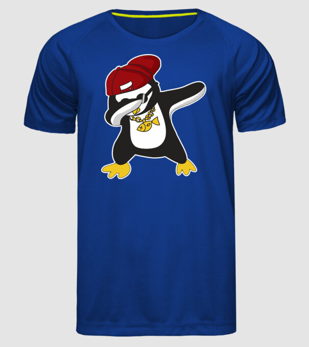 Pinguin DAB model albastru regal pe tricou