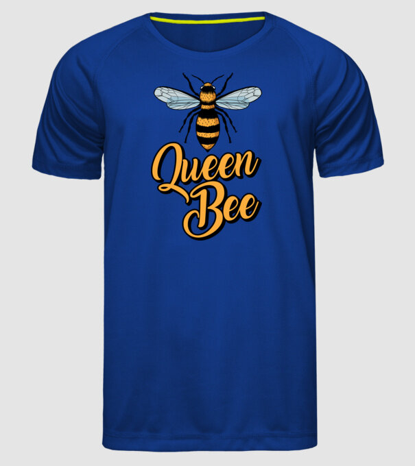 Queen Bee model albastru regal pe tricou