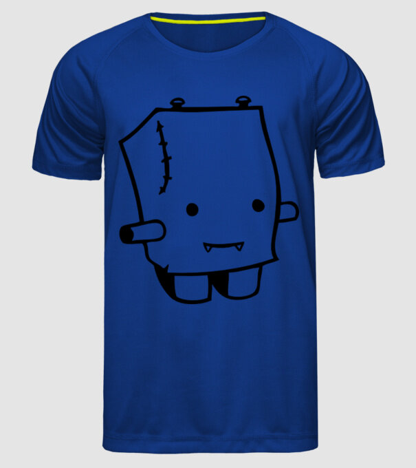 monstru1 model albastru regal pe tricou