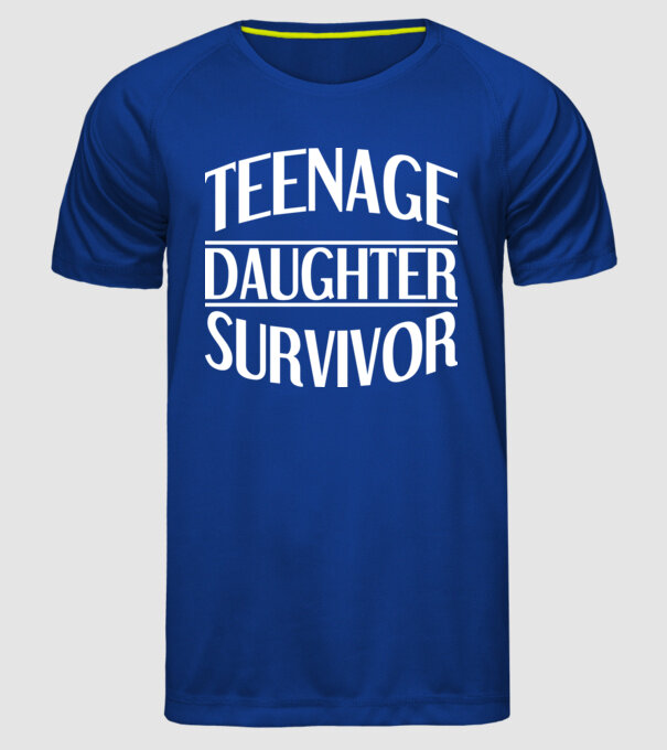 teenage daughter survivor model albastru regal pe tricou