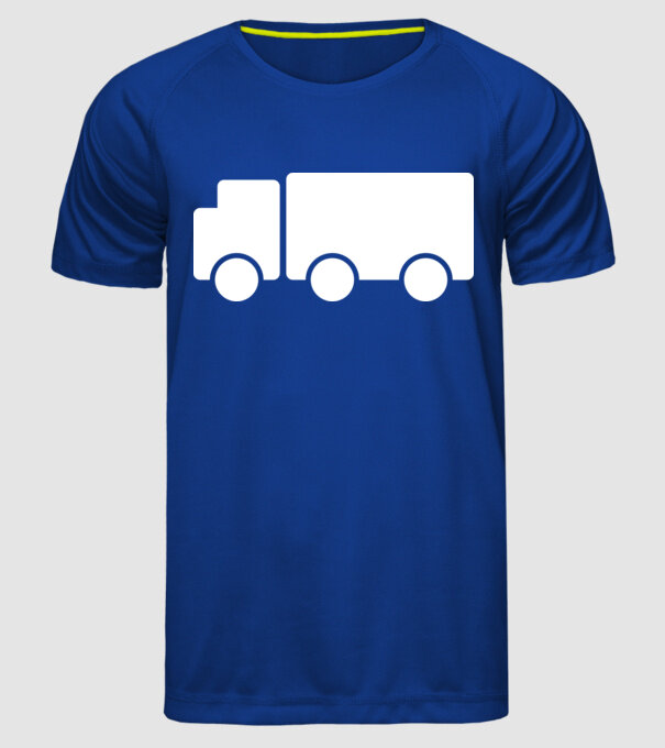 Camion 2. model albastru regal pe tricou