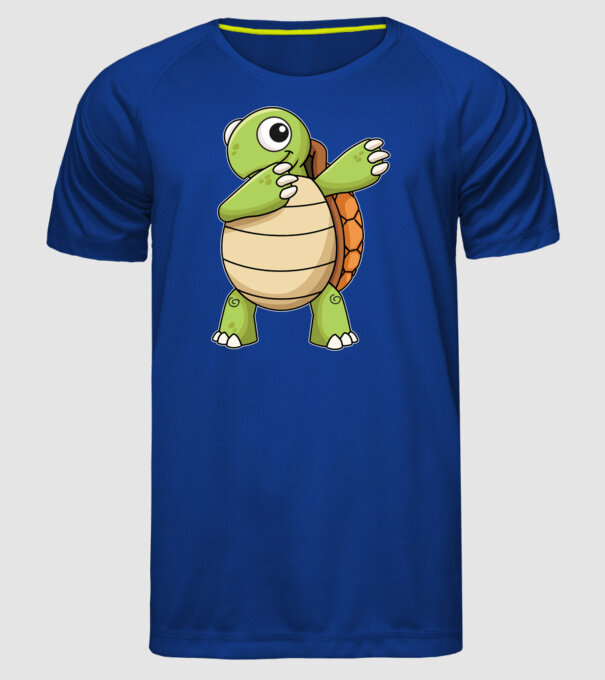 Broască țestoasă DAB model albastru regal pe tricou