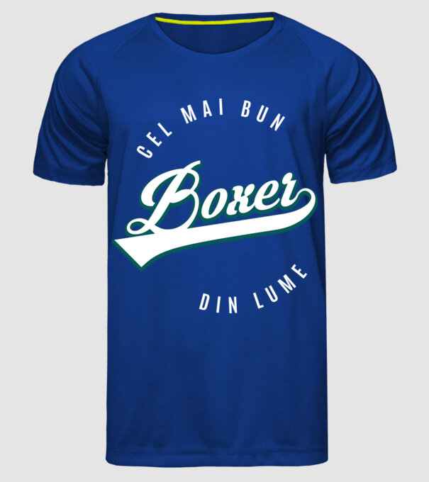 Cel mai bun boxer din lume model albastru regal pe tricou
