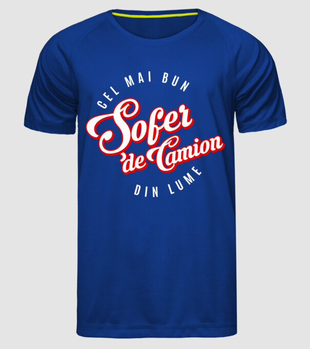 Cel mai bun ȘOFER DE CAMION din lume model albastru regal pe tricou
