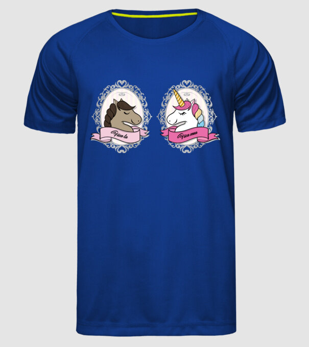 Fiica ta - fiica mea model albastru regal pe tricou