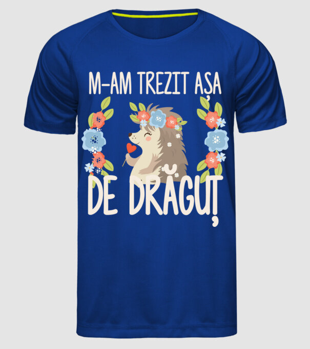 M-am trezit așa de drăguț model albastru regal pe tricou