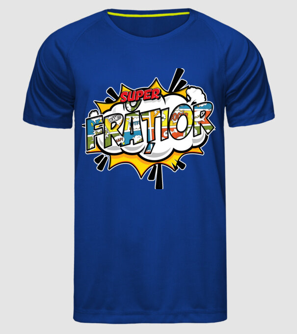 Super Frățior model albastru regal pe tricou