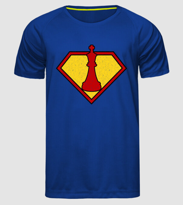 SuperChess rege model albastru regal pe tricou