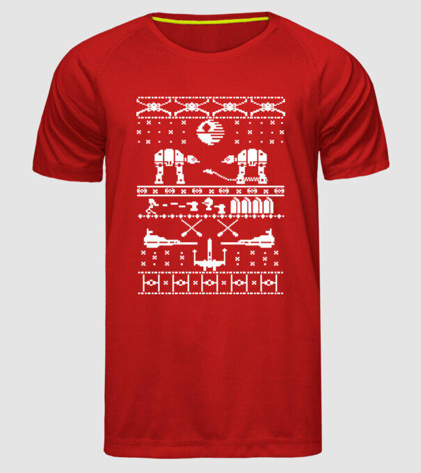 crăciun cu Walker model roșu pe tricou