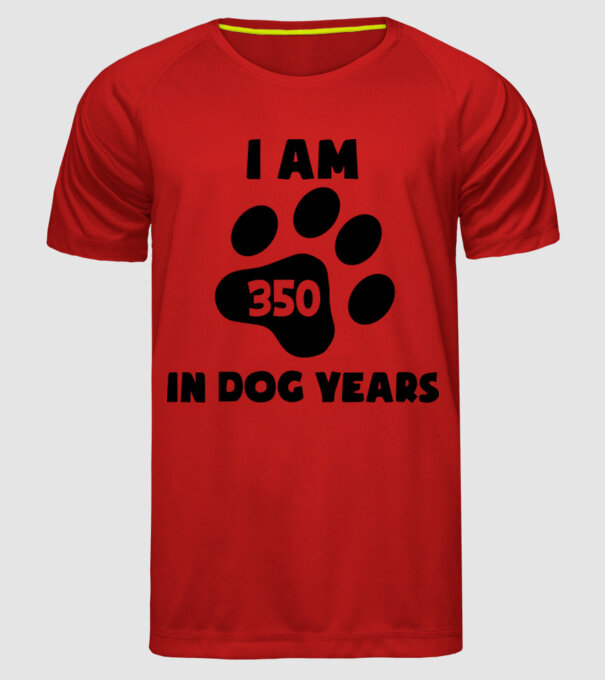 Dog Year - 350 model roșu pe tricou