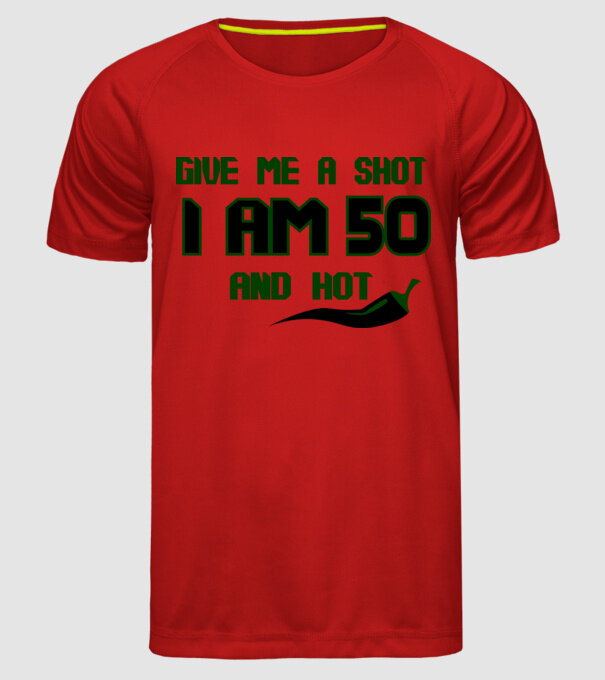 Give me a shot - 60 model roșu pe tricou