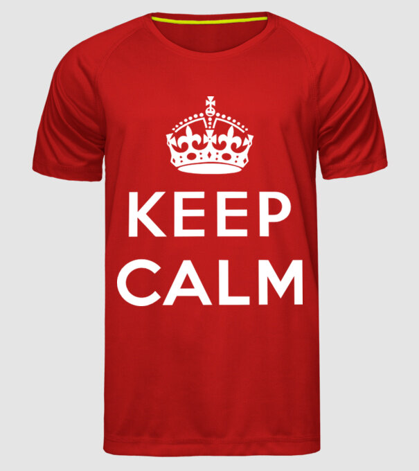 keep calm blank model roșu pe tricou