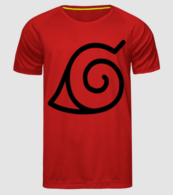 simbol naruto model roșu pe tricou