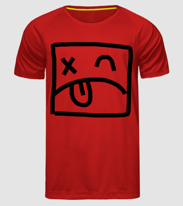  model roșu pe tricou